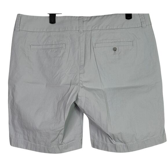 J. Crew 9" Frankie Stretch Chino Casual Mid Rise Shorts Pockets 12 Light Grey - Picture 4 of 15